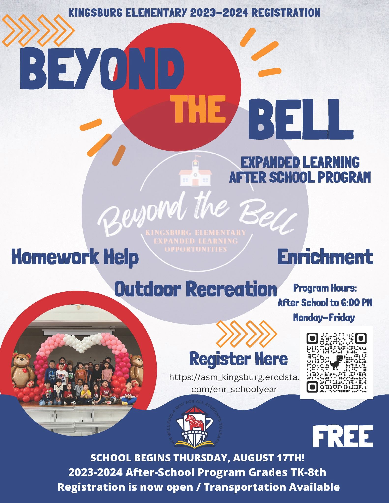 After School Recreation Flyer 2023